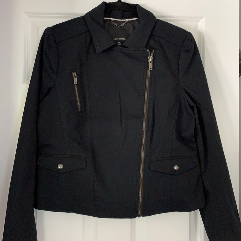 Banana Republic black moto jacket
